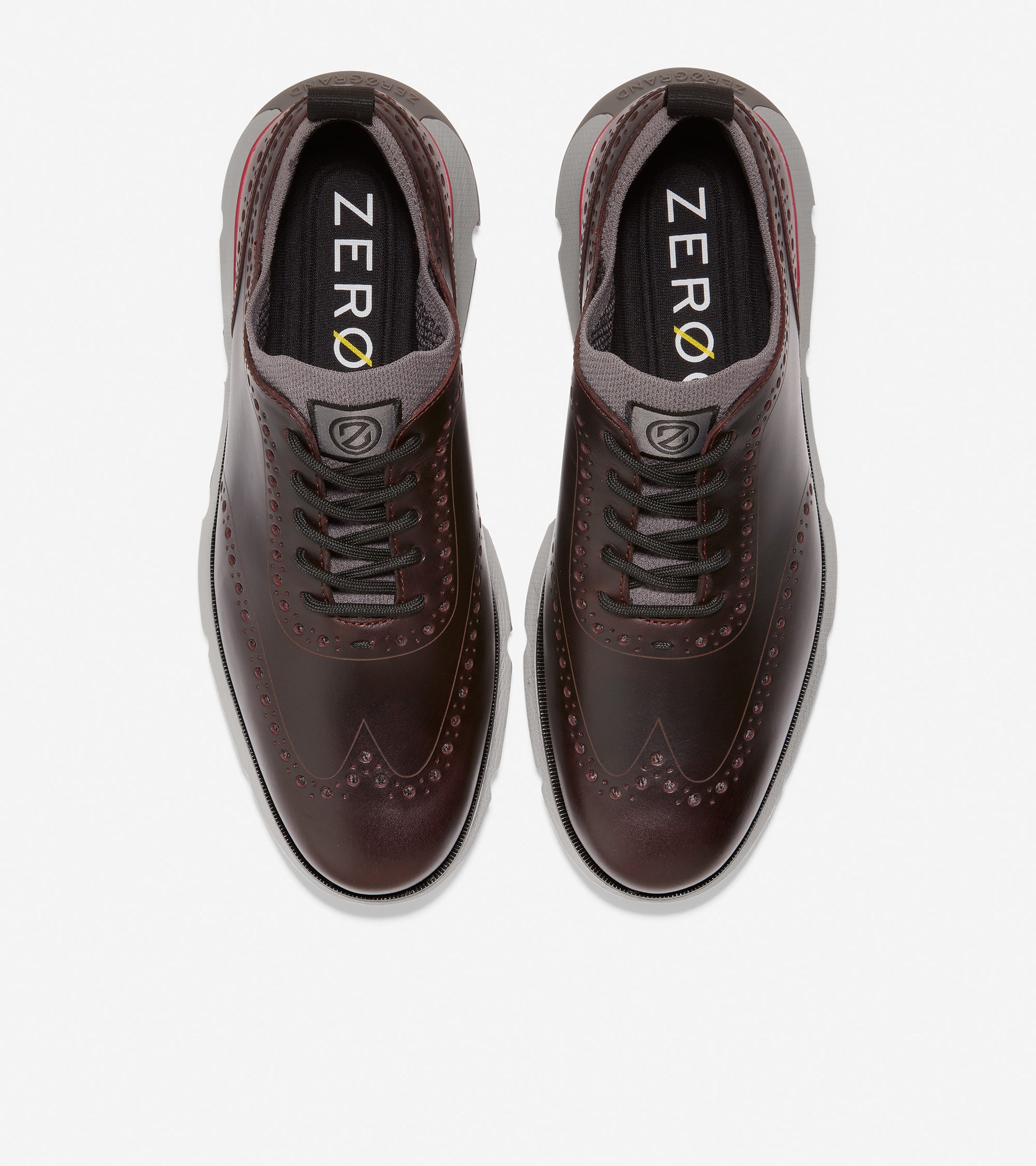 4.ZERØGRAND Wingtip Oxford-C34032-Pinot-Ivory-Charcoal