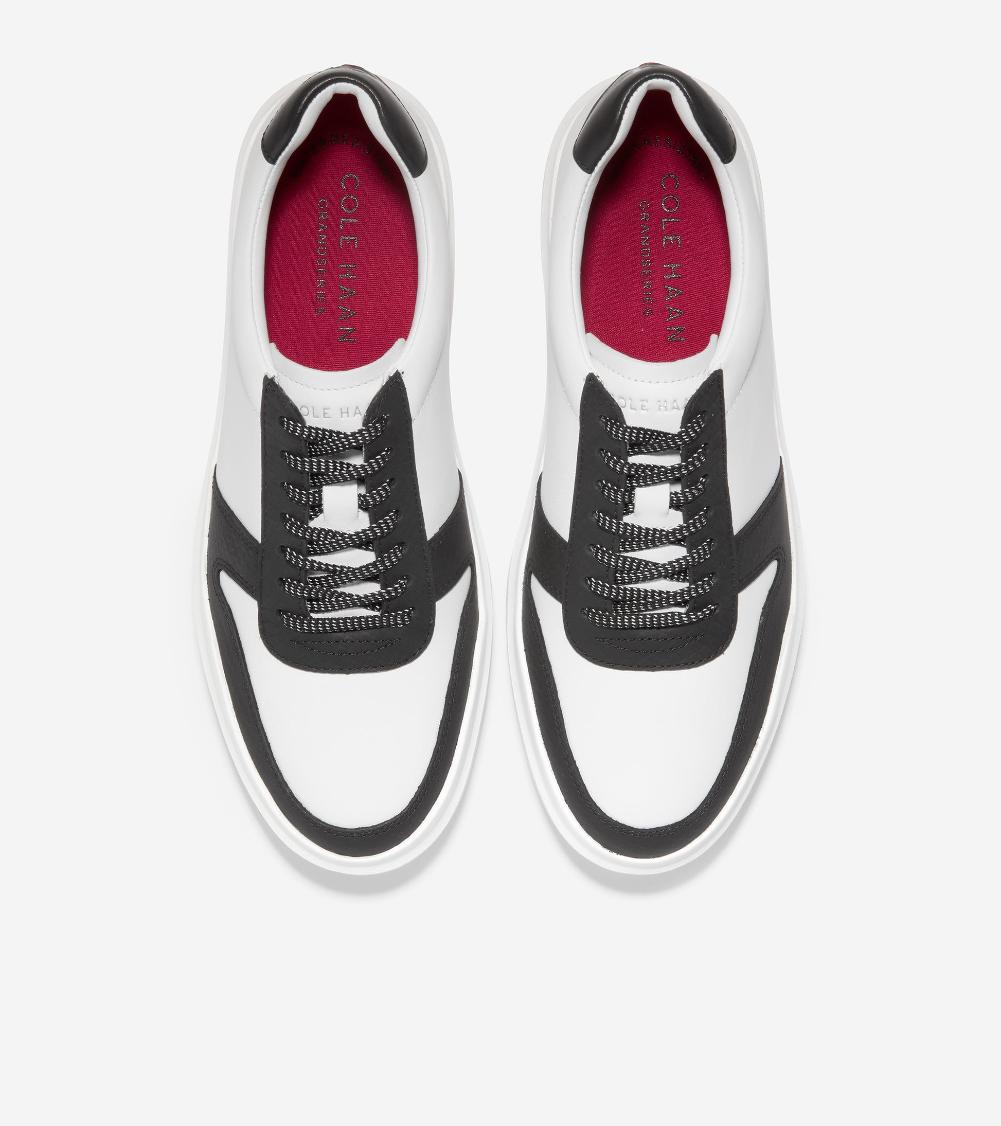 C34493-GrandPrø Am Golf Sneaker-Optic White/Black Python Print