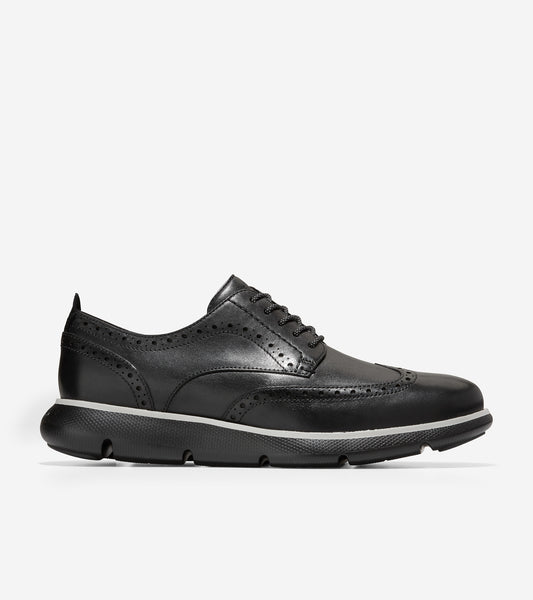 ZERØGRAND Omni Wingtip Oxford-C34523-Black-Black