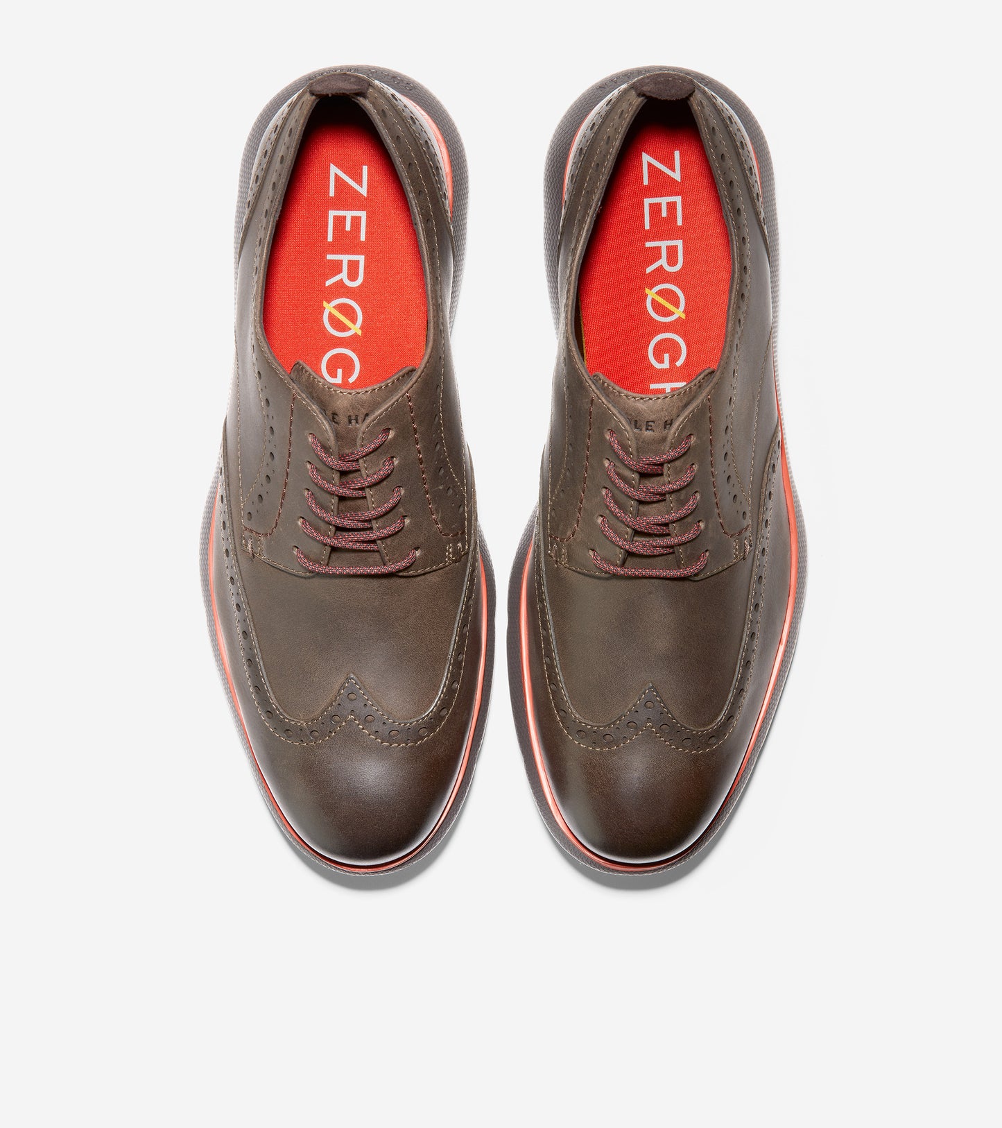ZERØGRAND Omni Wingtip Oxford-C34525-Wren Brown-Dark Roast