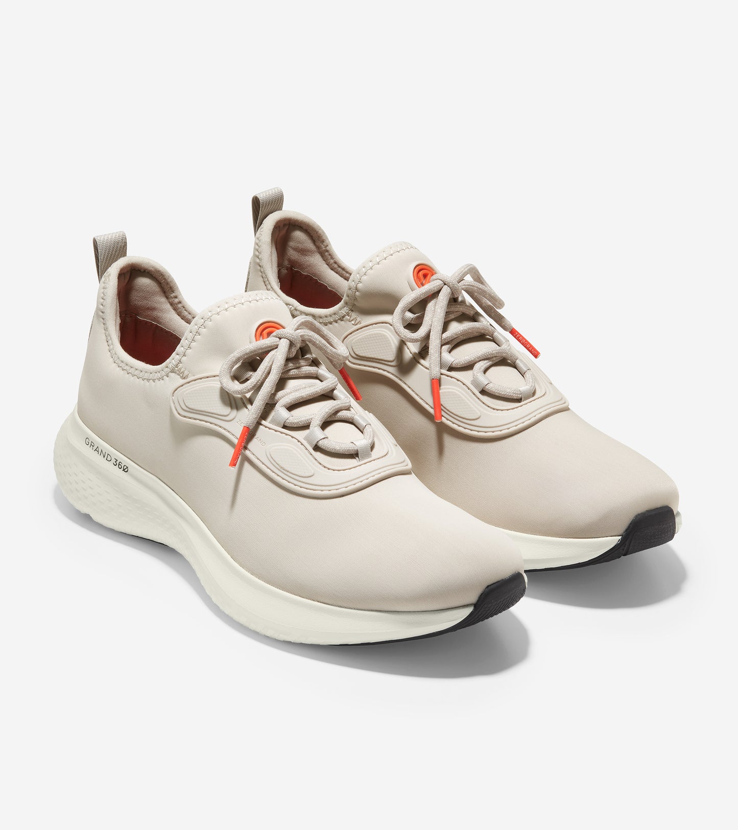 ZERØGRAND Changepace Lace Up Sneaker-C34886-Dove /Ivory/Black/Cyber Yellow