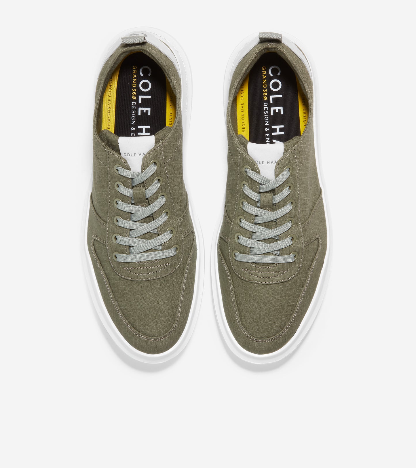 GrandPrø Rally Canvas Court Sneaker-c35002-Dusty Olive-White