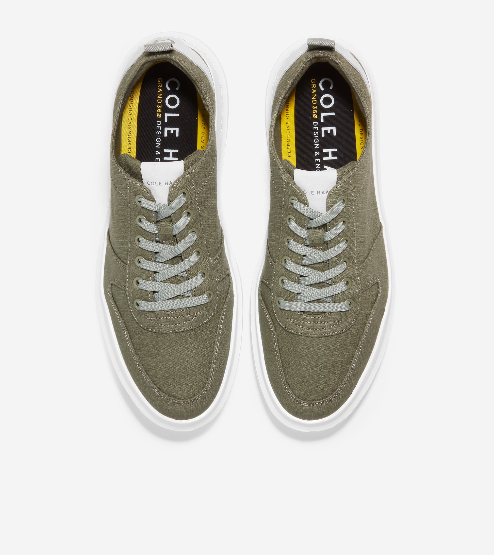GrandPrø Rally Canvas Court Sneaker-c35002-Dusty Olive-White