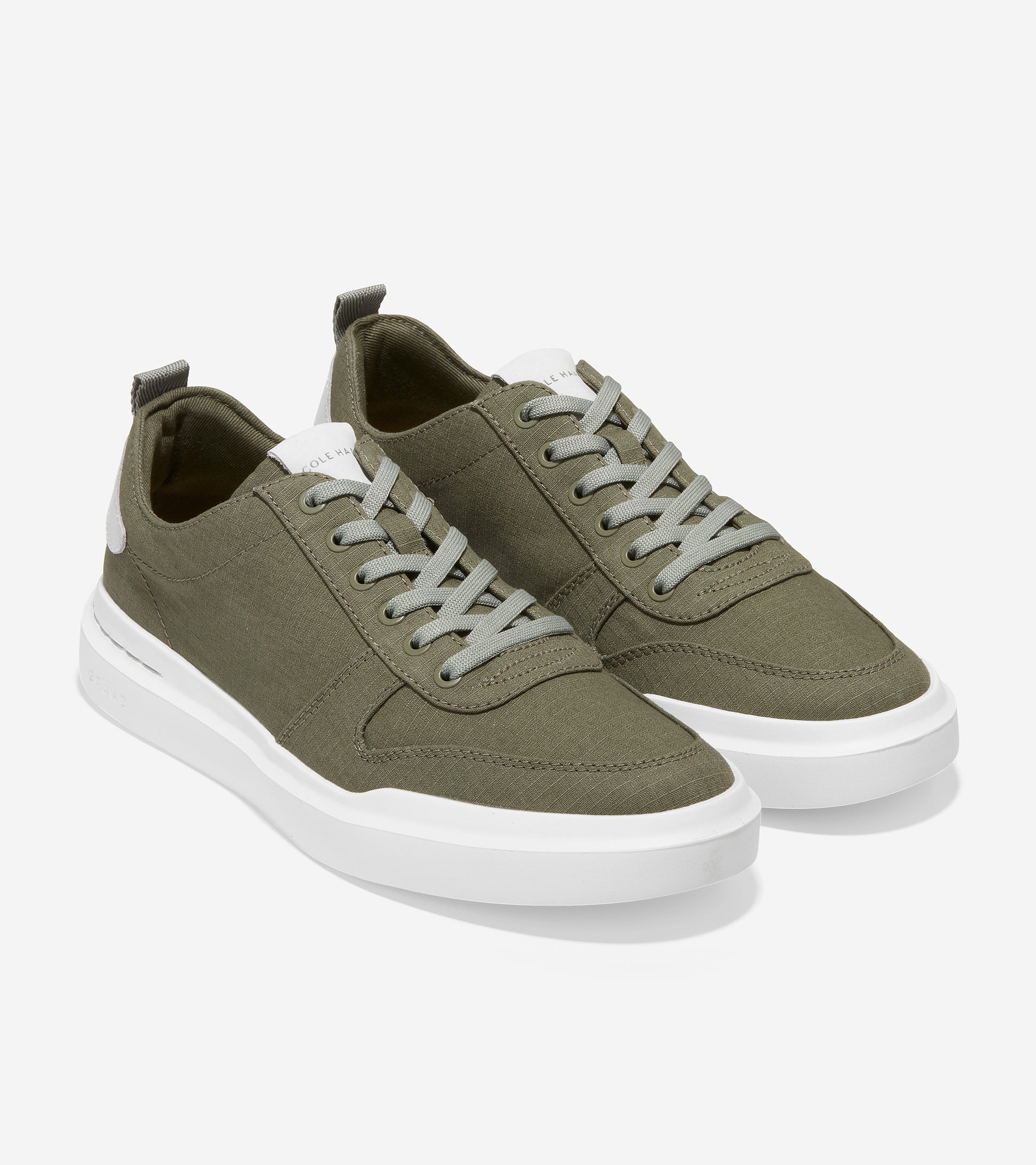GrandPrø Rally Canvas Court Sneaker-c35002-Dusty Olive-White