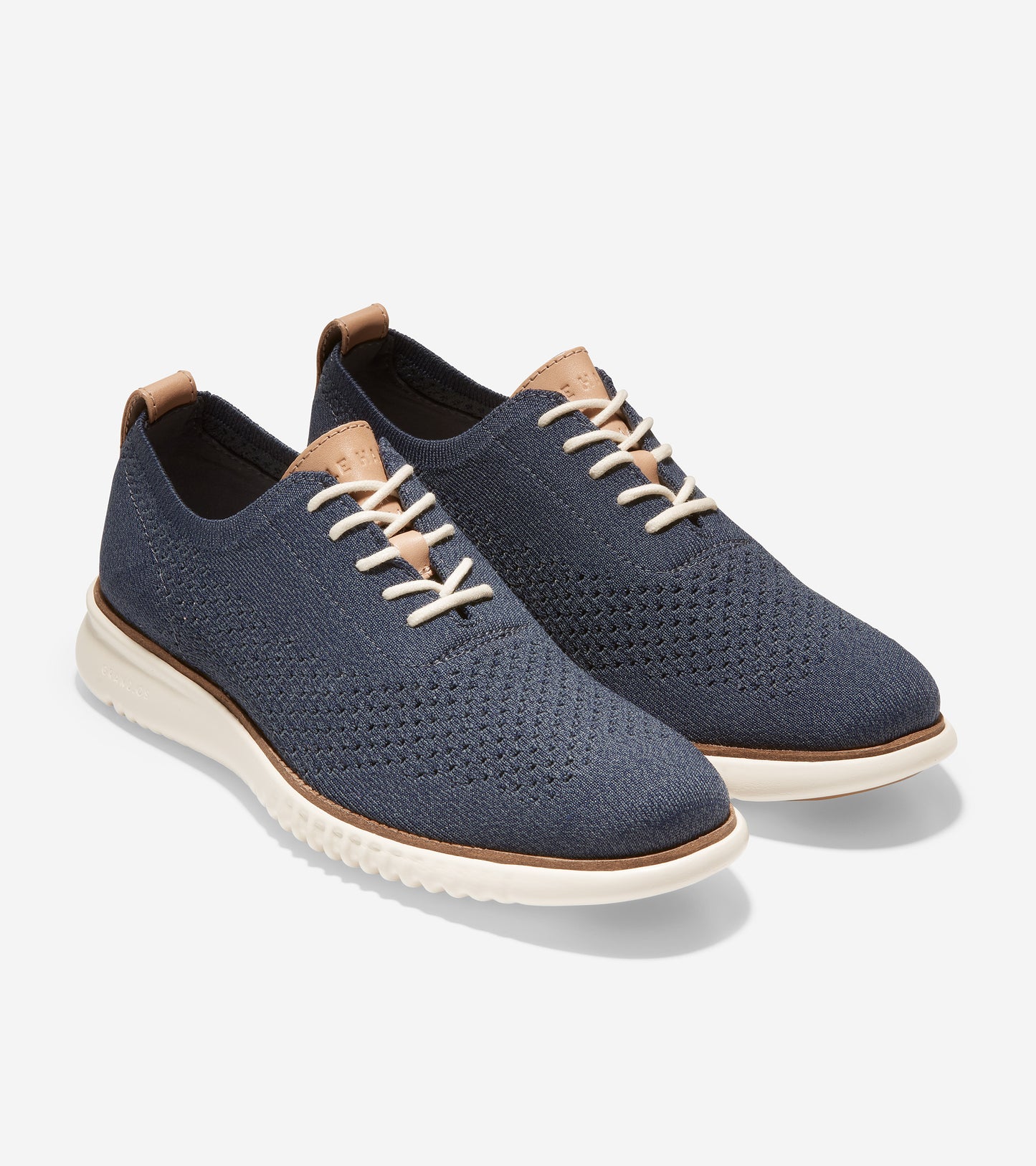 C35256-2.ZERØGRAND Wingtip Oxford-Ombre Blue Stitchlite™