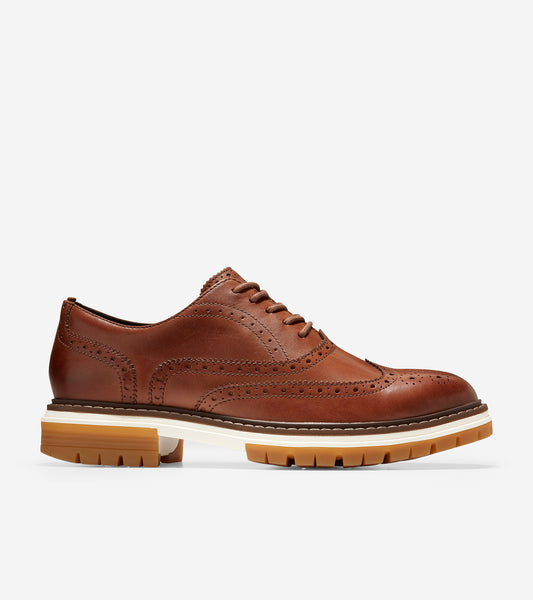 C35883-Tahoe Featherfeel Wingtip Oxford-British Tan Leather