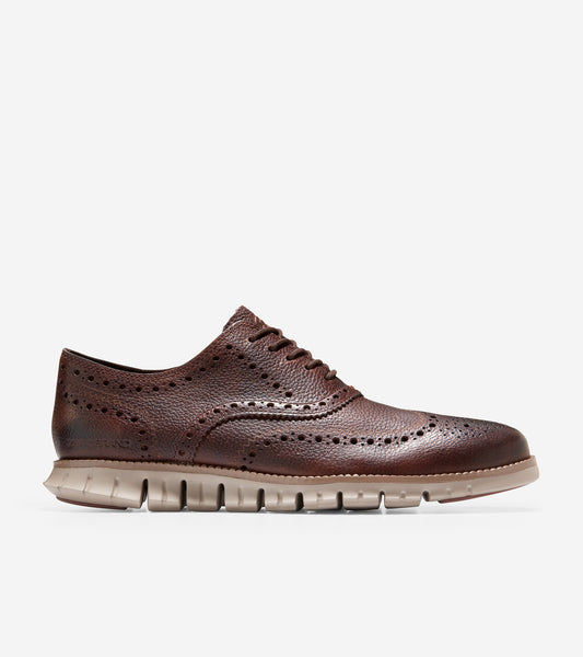 C37127-ZERØGRAND Wingtip Oxford-Chestnut-Cobblestone