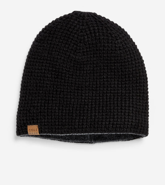 ColeHaan-GRANDSERIES Reversible Beanie-f11771-Black