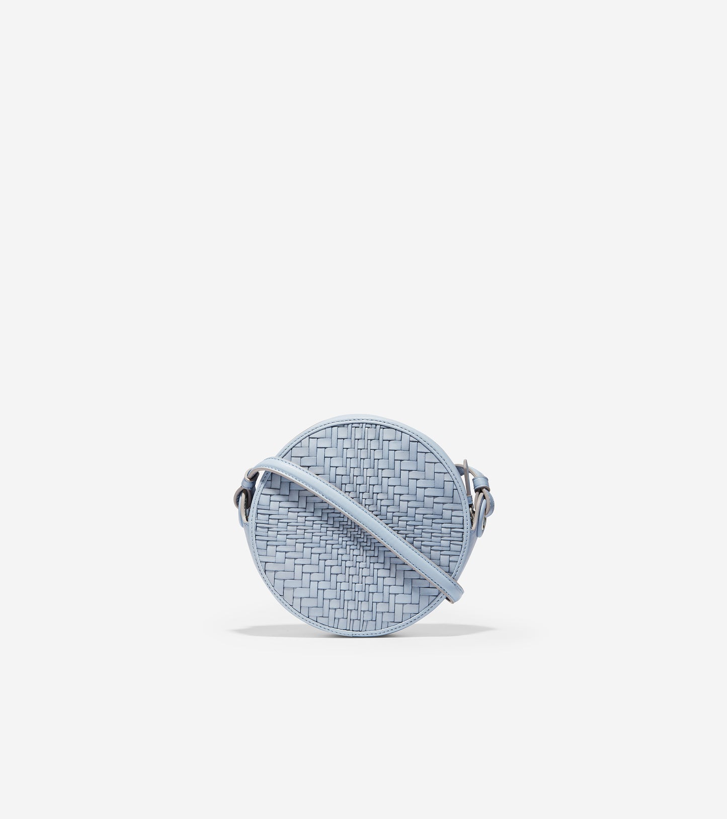 ColeHaan-Grand Ambition Woven Leather Circle Bag -u04410-Blue Fog