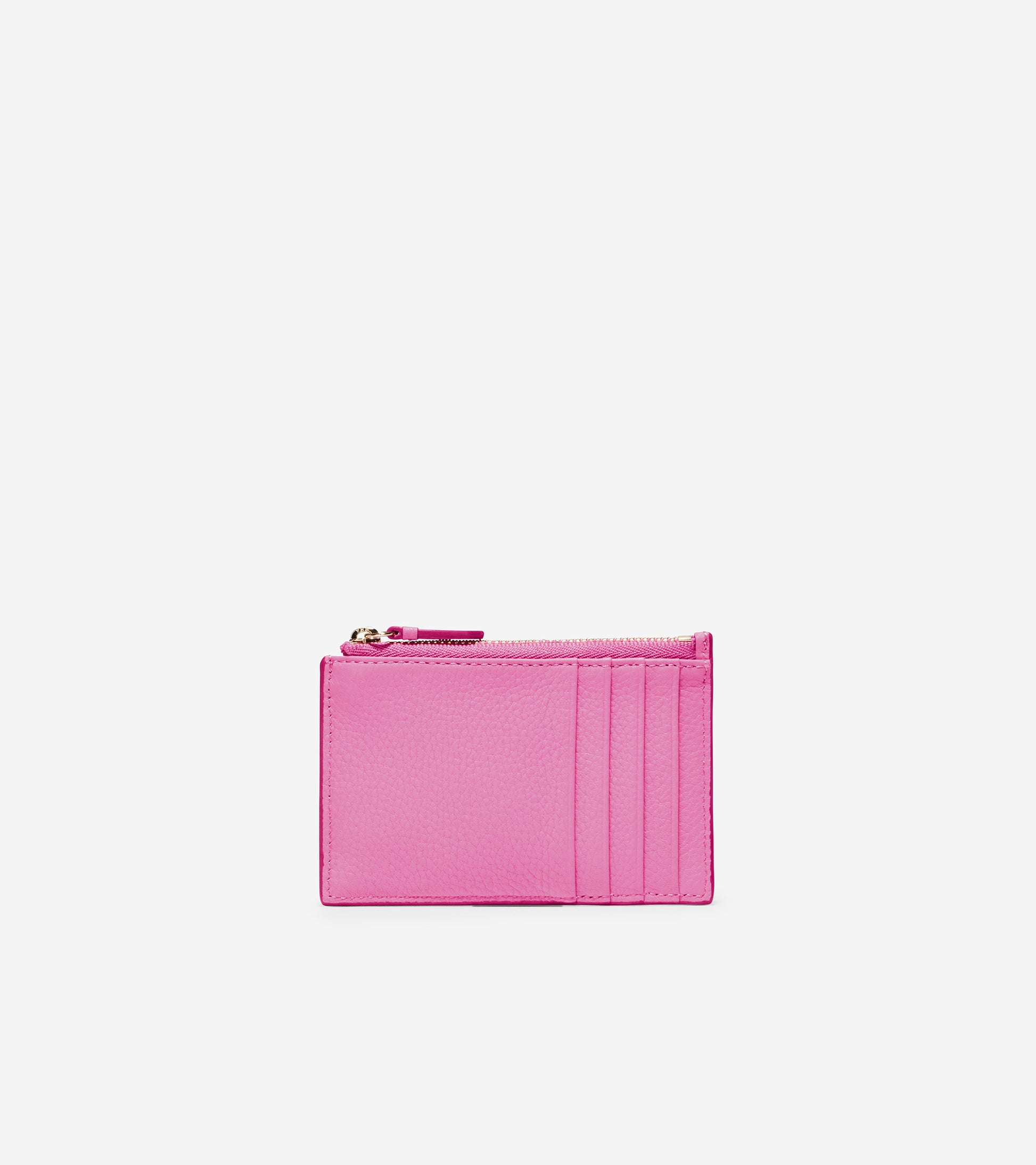 ColeHaan-Card Case With Zip -u04504-Super Pink