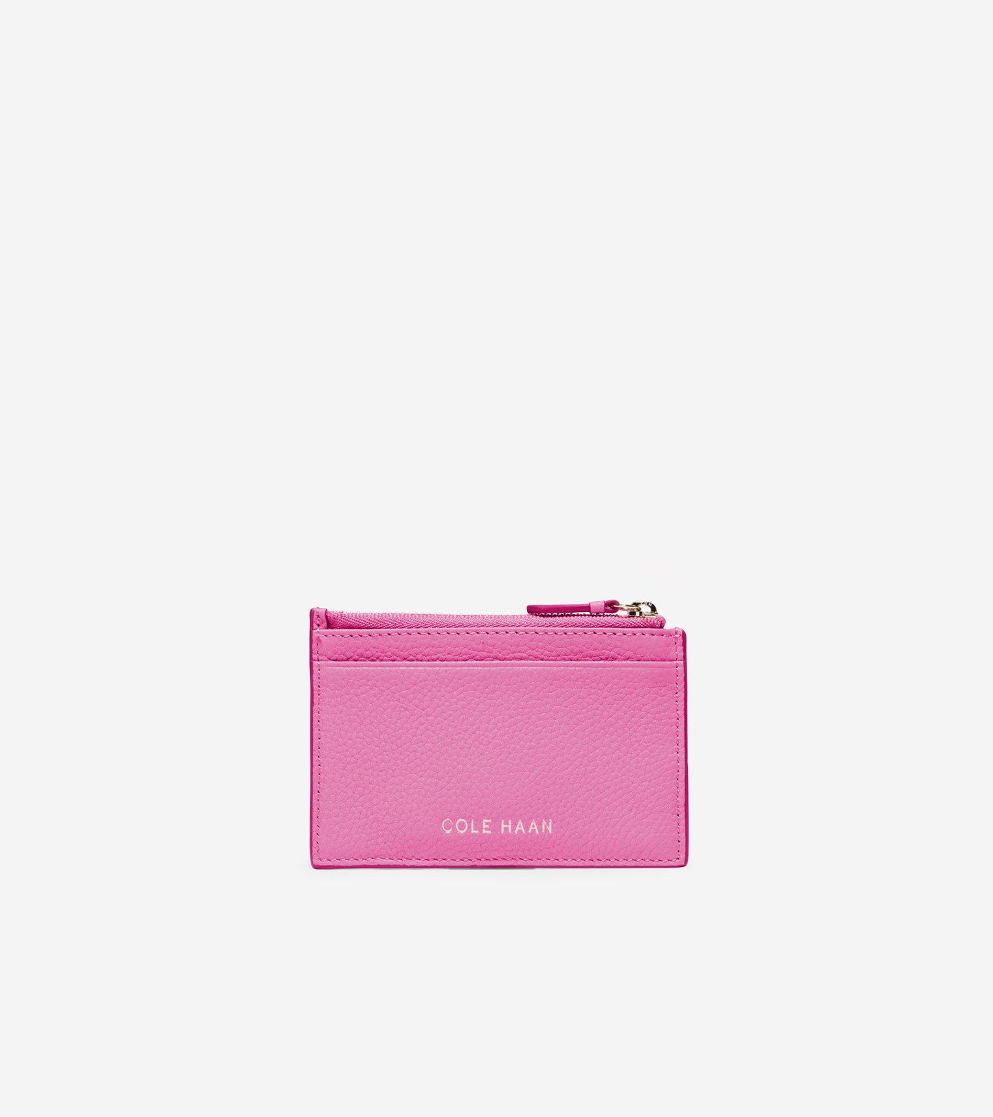 ColeHaan-Card Case With Zip -u04504-Super Pink