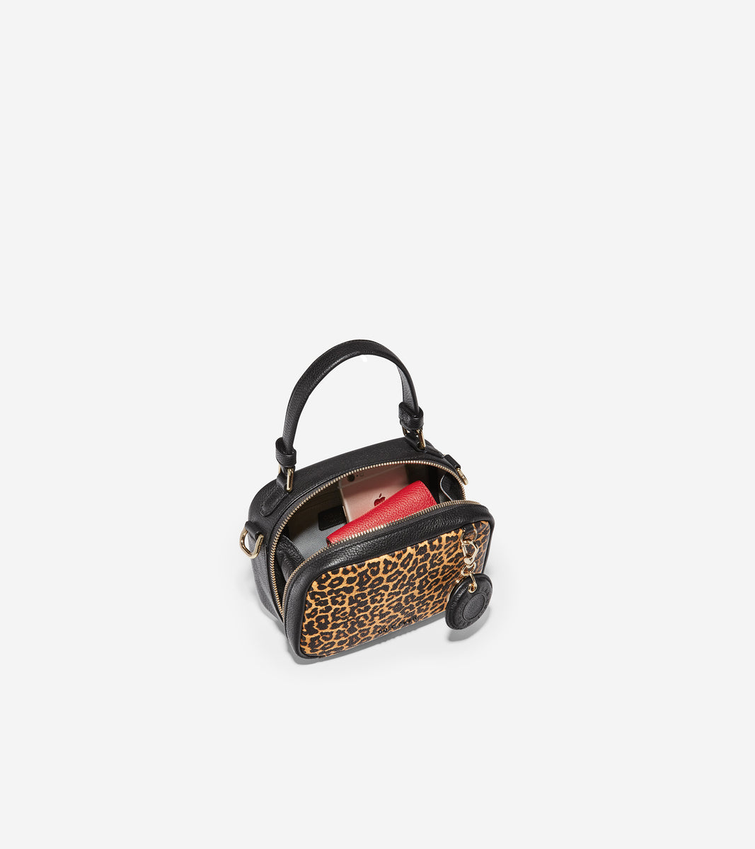 ColeHaan-Mini Boston Bag-u04570-Leopard Print