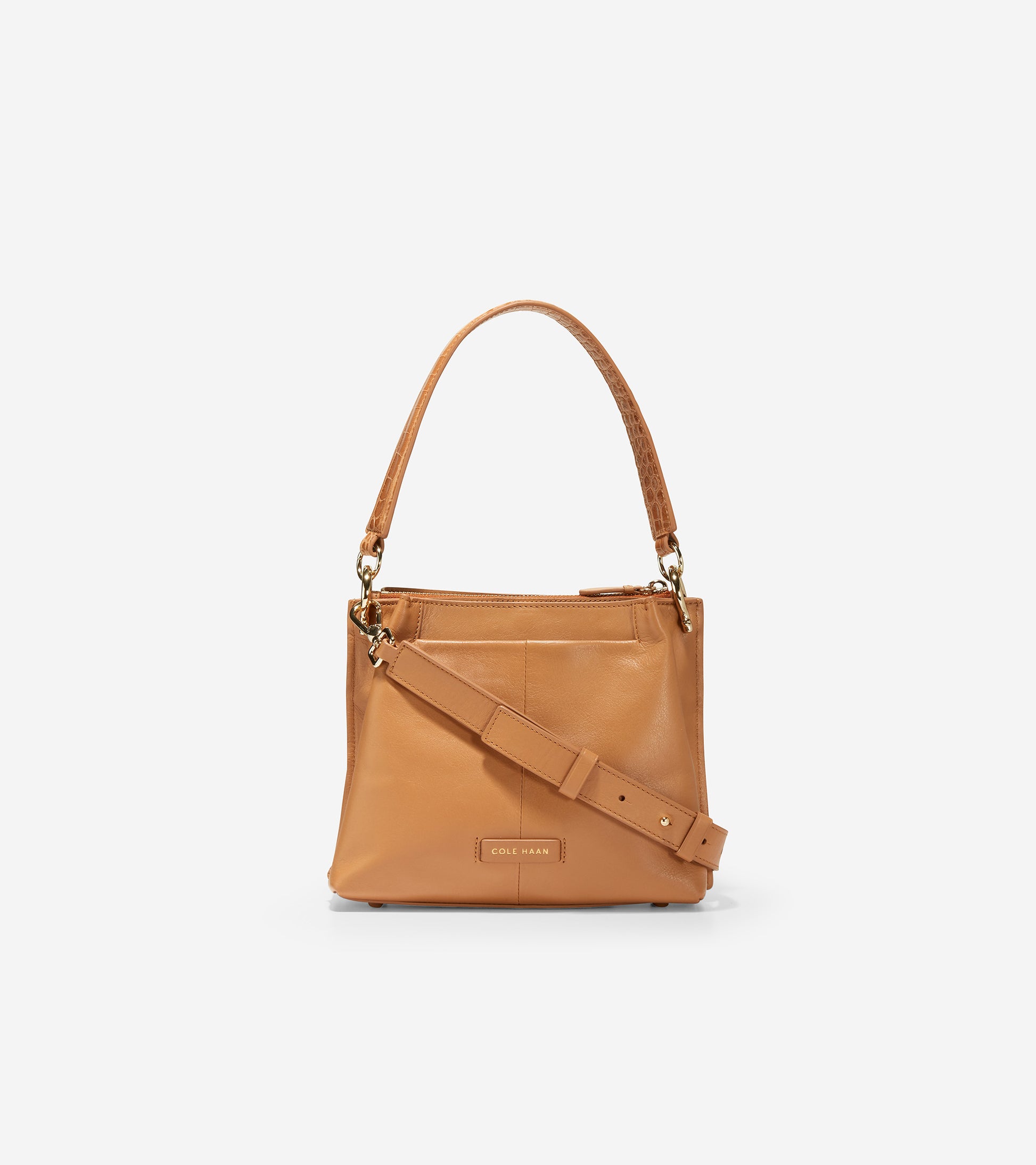 ColeHaan-Small Turnlock Bucket Bag-u05201-PECAN