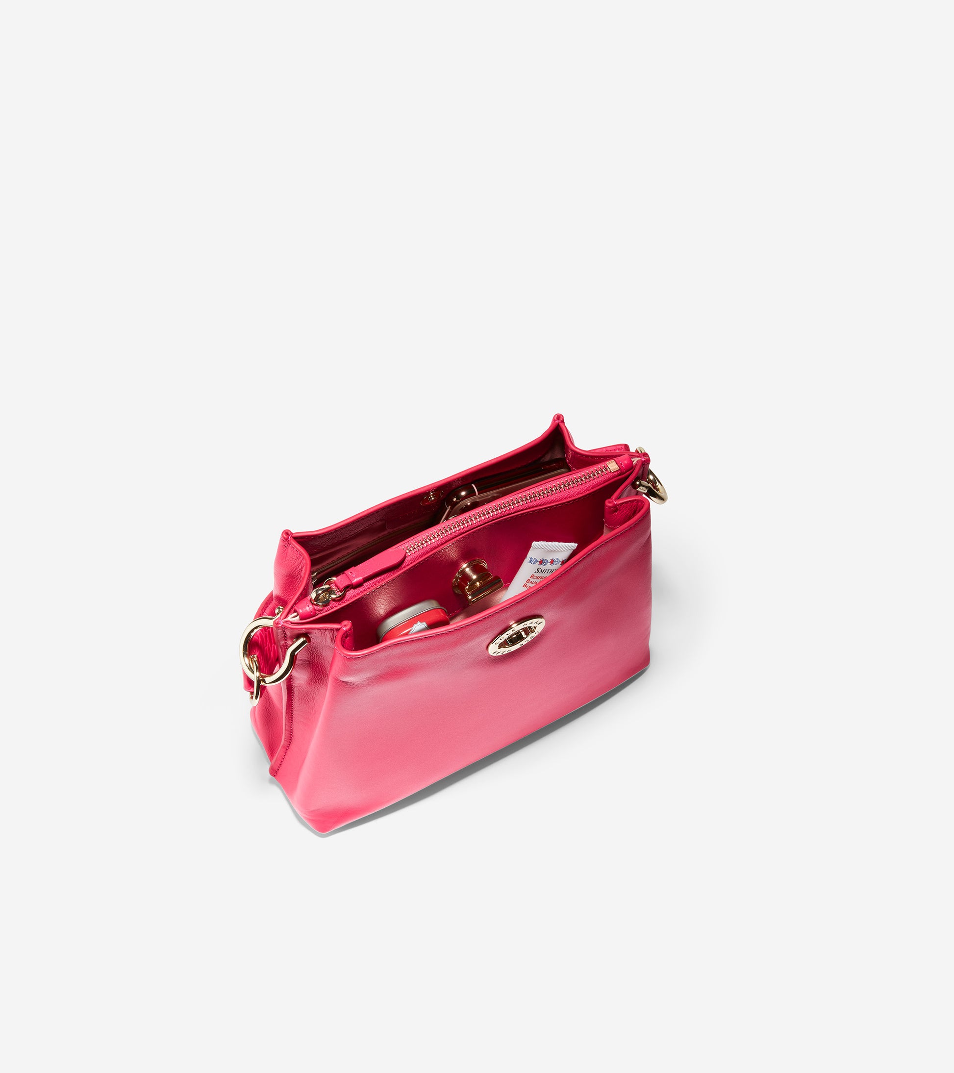 ColeHaan-Small Turnlock Bucket Bag-u05202-Azalea