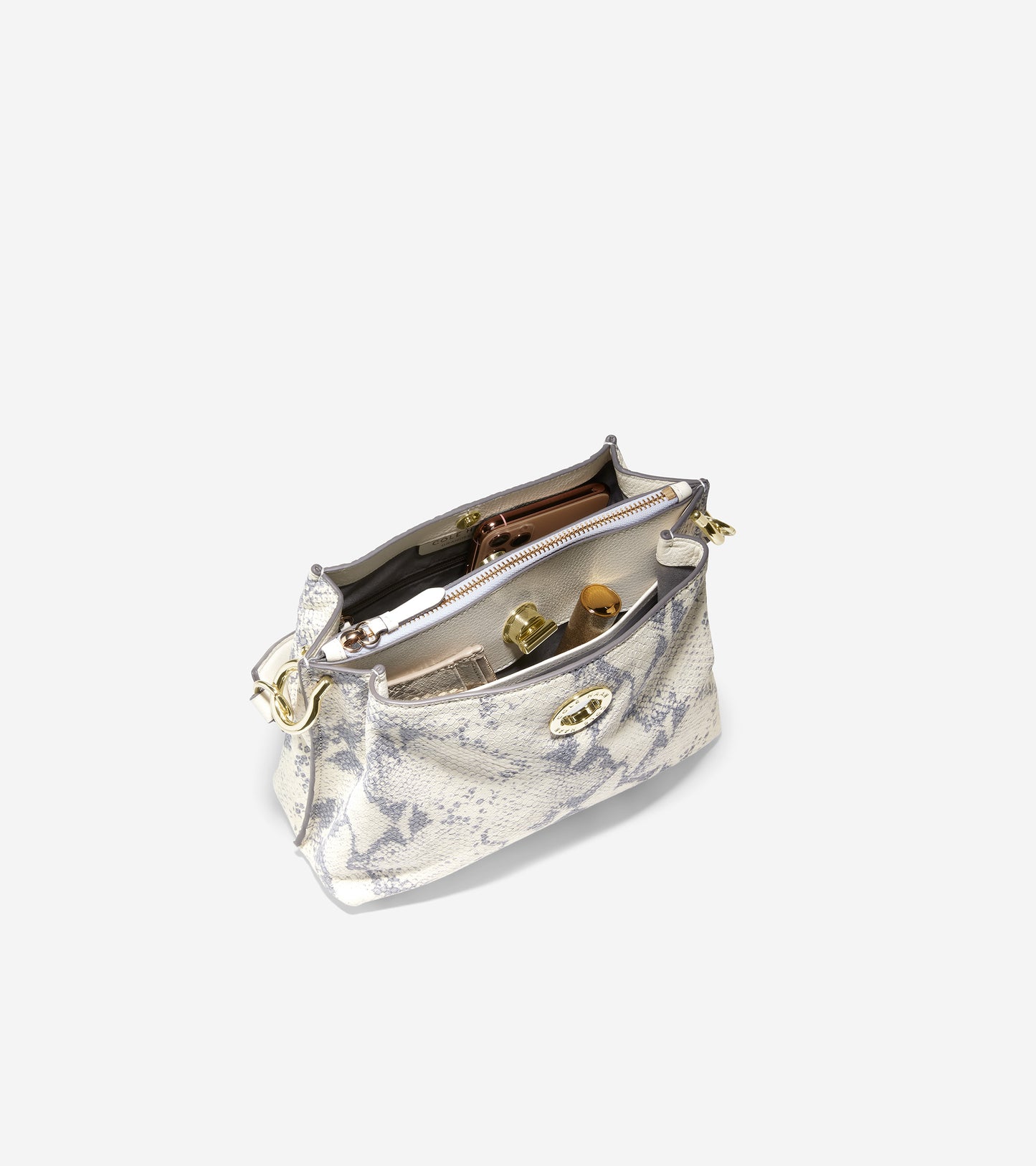 ColeHaan-Small Turnlock Bucket Bag-u05206-Ivory Roccia