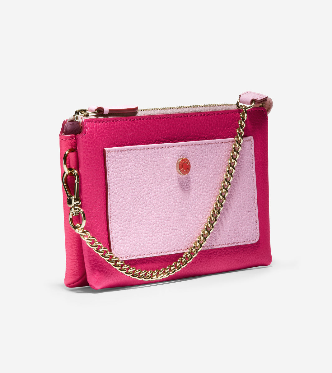 ColeHaan-Double Gusset Pouch-u05367-Bright Berry