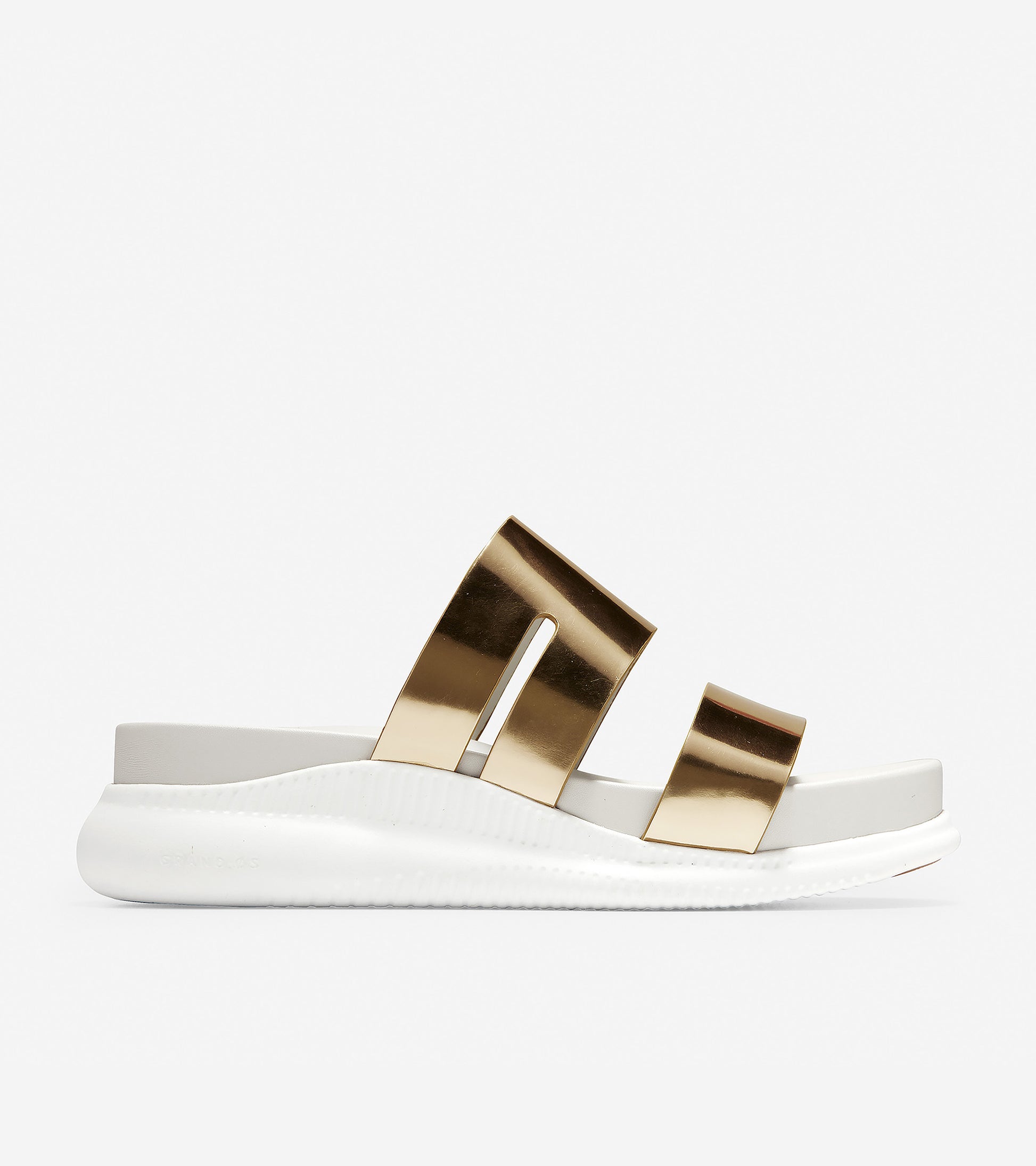 ColeHaan-2.Zerøgrand Slotted Slide Sandal -w13320-Gold Metallic Leather-glacier Grey