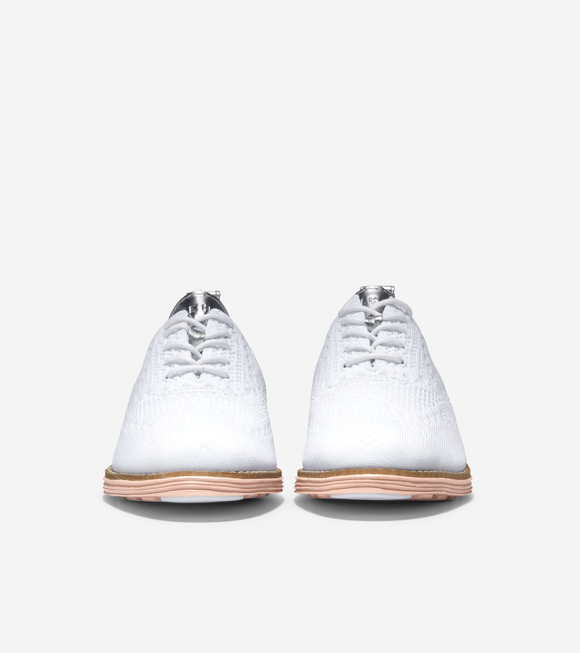 ColeHaan-Originalgrand Stitchlite Wingtip Oxford-w19556-Optic White Stitchlite Knit/Ch Argento/Misty Rose