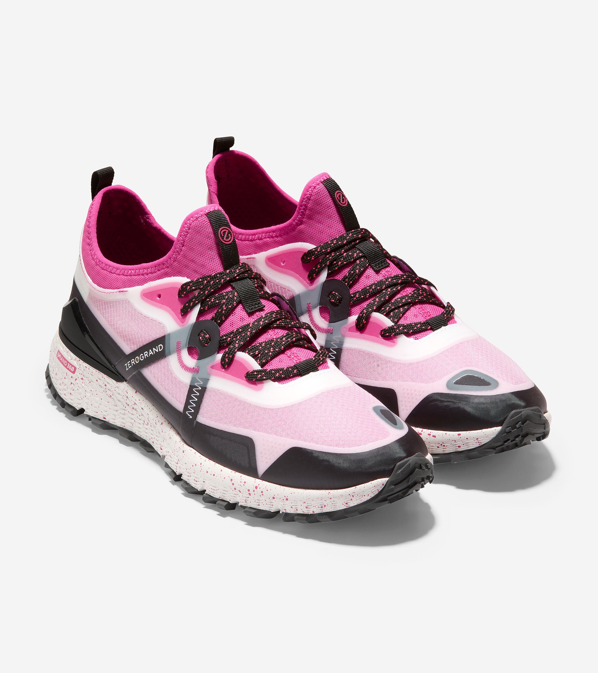 W20267-ZERØGRAND Overtake All Terrain Runner Wr-Fuscia Rose/ Black / White Wr