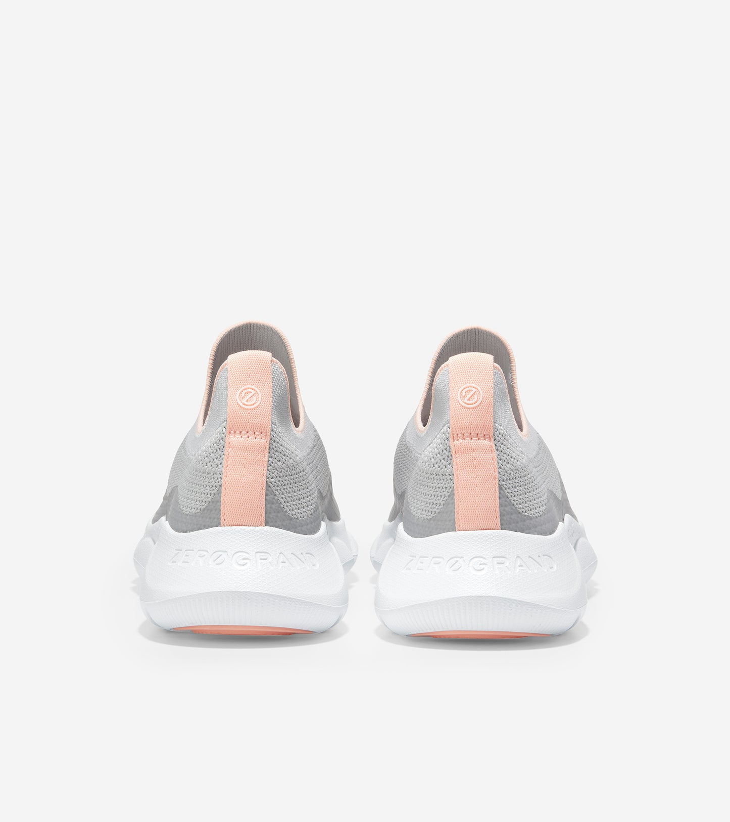 ColeHaan-Zerøgrand Radiant Slip On Sneaker-w21299-Cool Gray Tpu- Cool Gray & White Knit- Trop Peach- Optic White