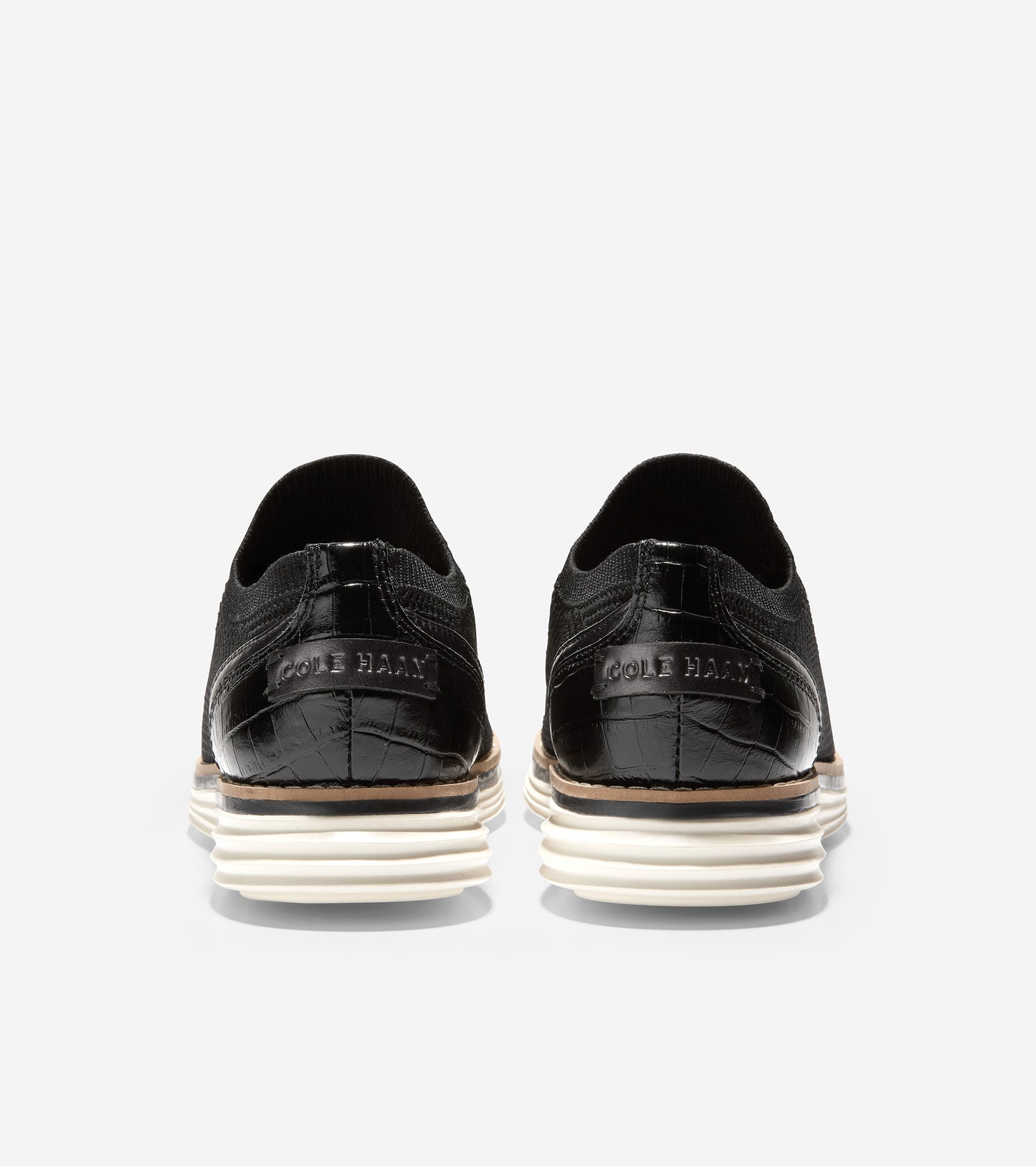 ColeHaan-Originalgrand Meridian Oxford-w22402-Black Stitchlite/ Black Metallic/Ivory Midsole