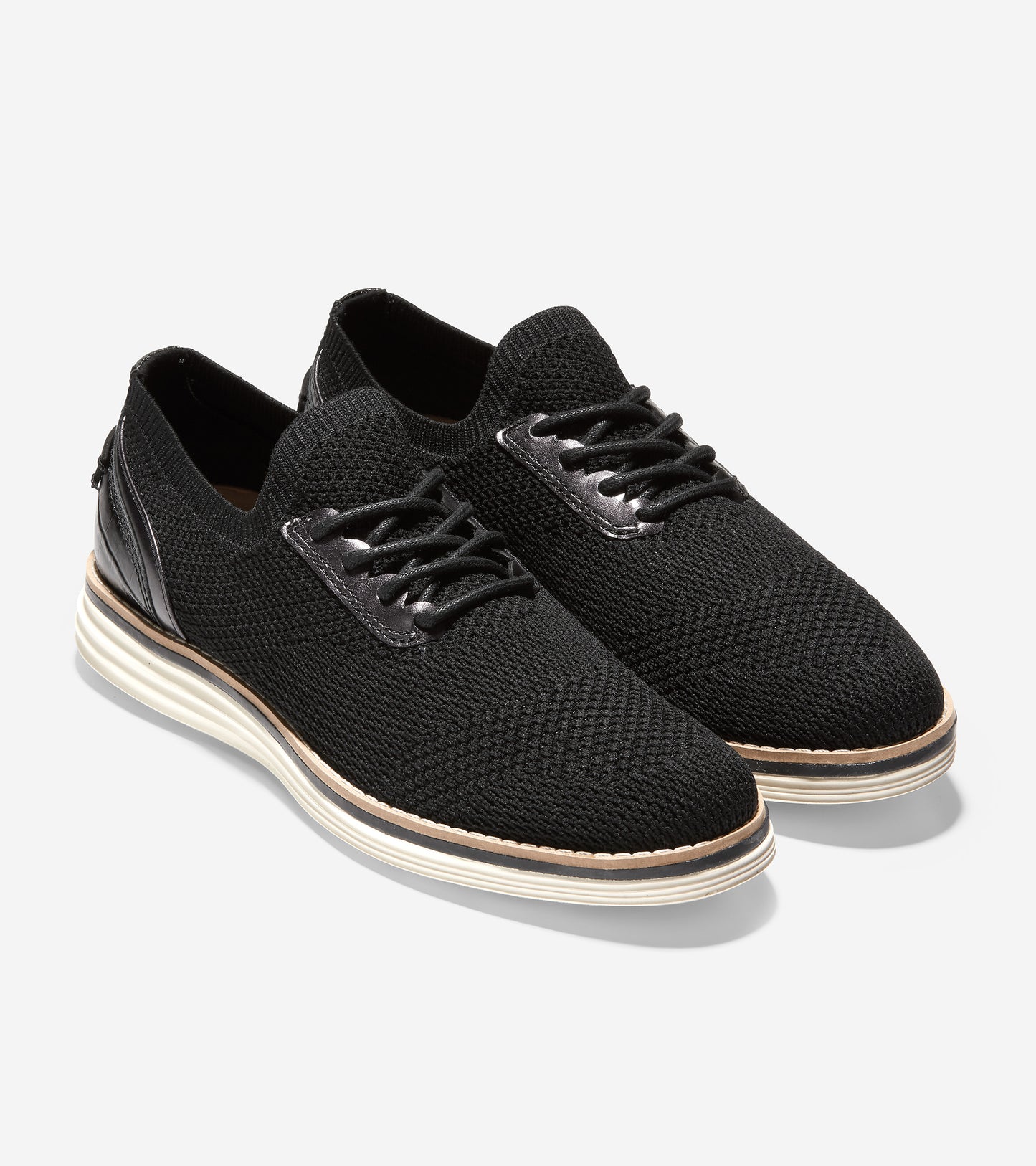 ColeHaan-Originalgrand Meridian Oxford-w22402-Black Stitchlite/ Black Metallic/Ivory Midsole