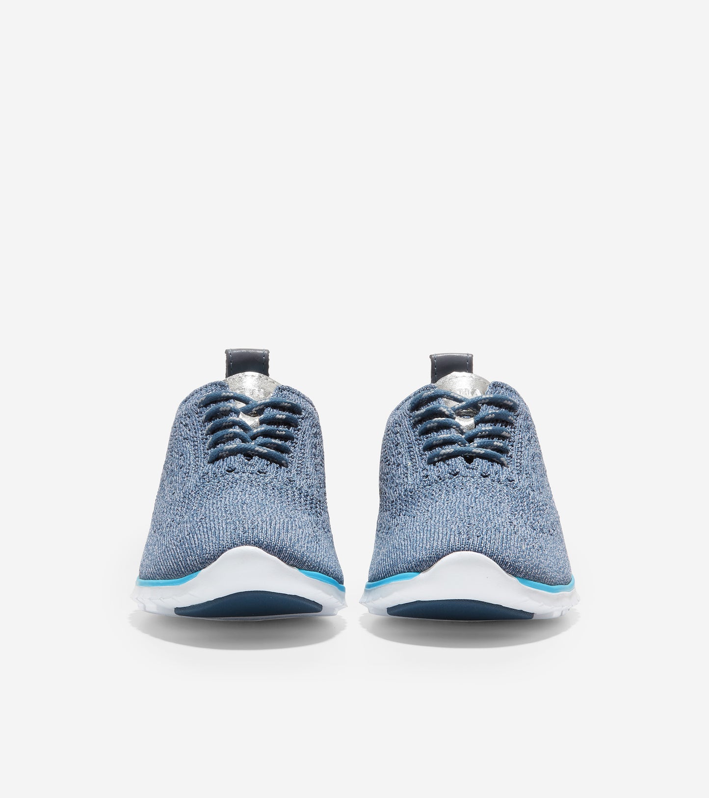 ColeHaan-ZERØGRAND Wingtip Oxford-w22441-Dark Denim & Folkstone Gray Knit / Cyan Blue Paintline / Optic White Midsole