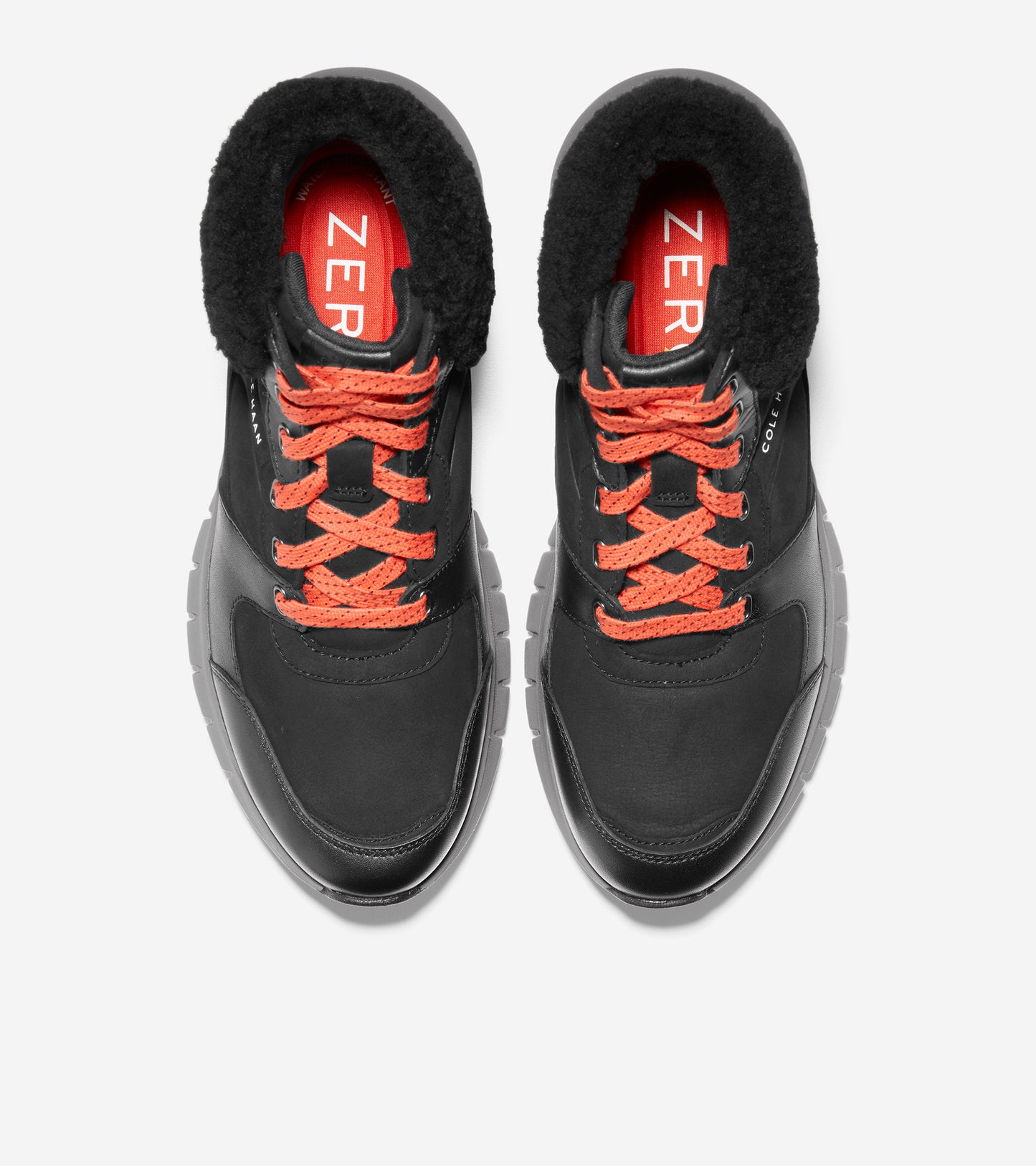 W22565-ZERØGRAND Flex Sneaker Boot -Black Leather 