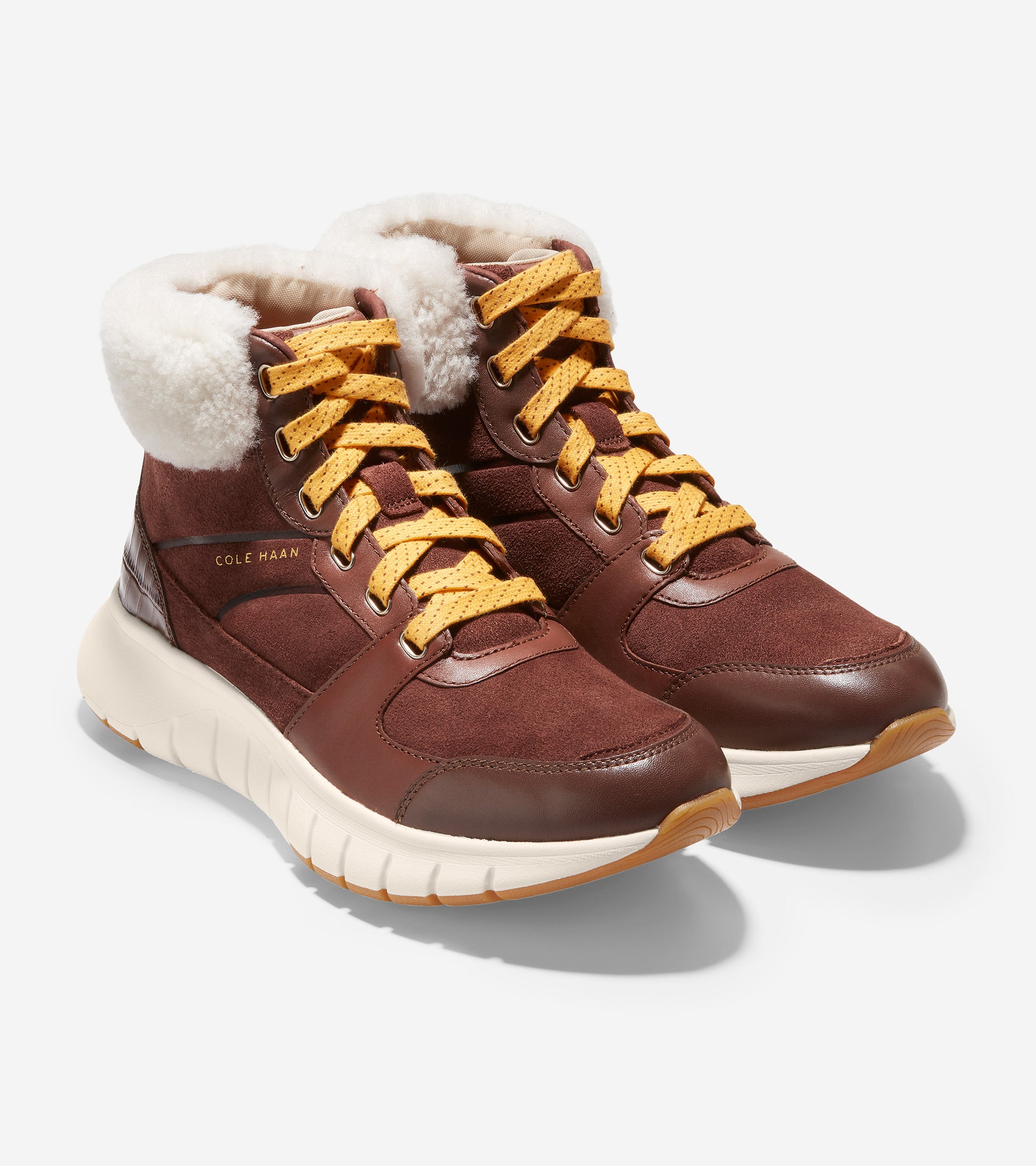 W22569-ZERØGRAND Flex Sneaker Boot -Hickory Leather 