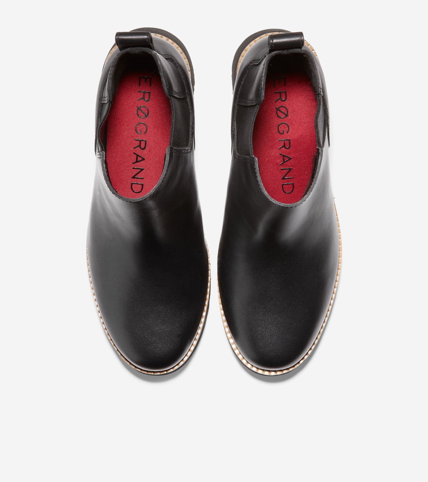 ZERØGRAND City Wedge Chelsea Boot-W22927-Black Leather