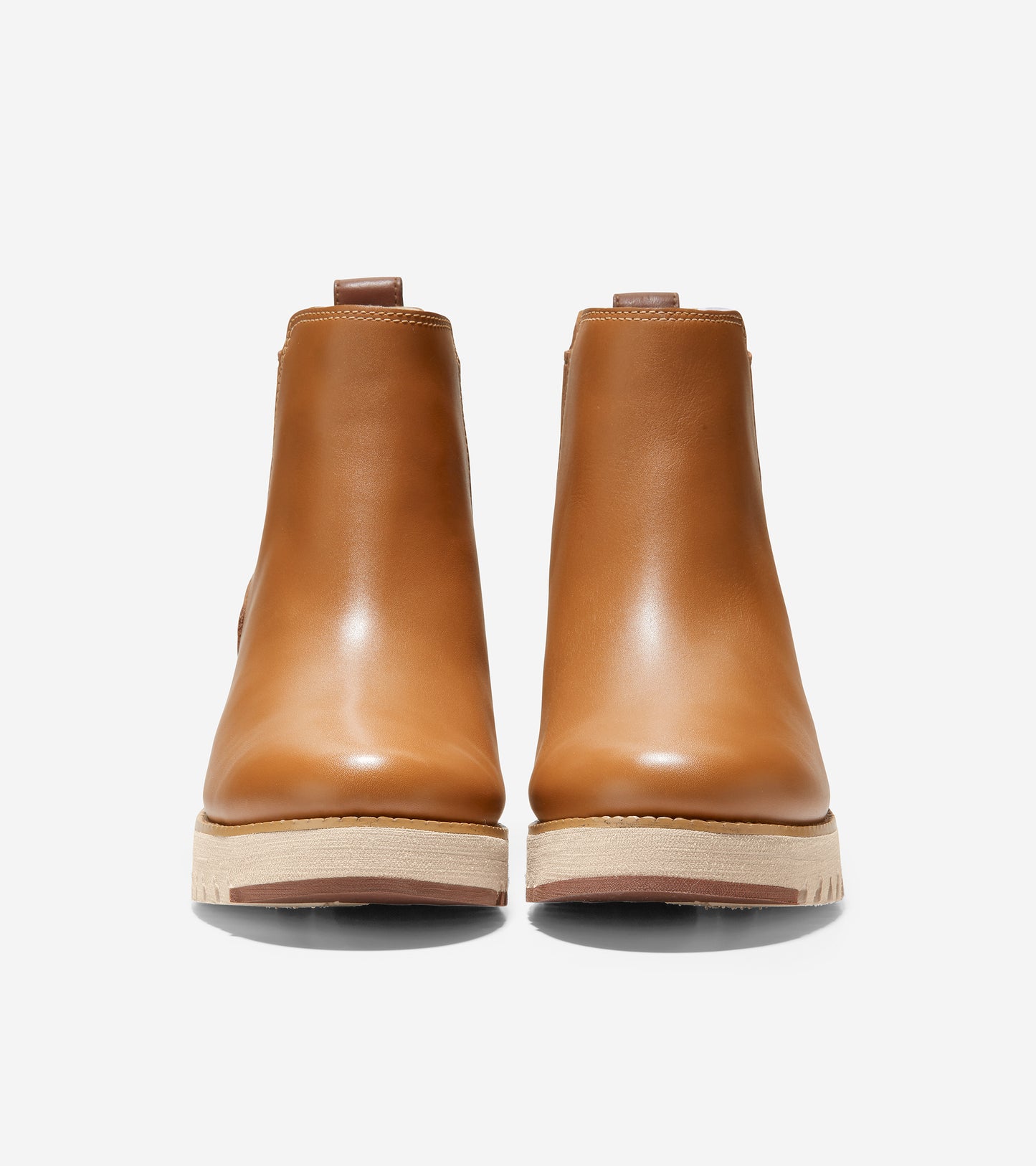 ZERØGRAND City Wedge Chelsea Boot-W22929-British Tan Nubuck