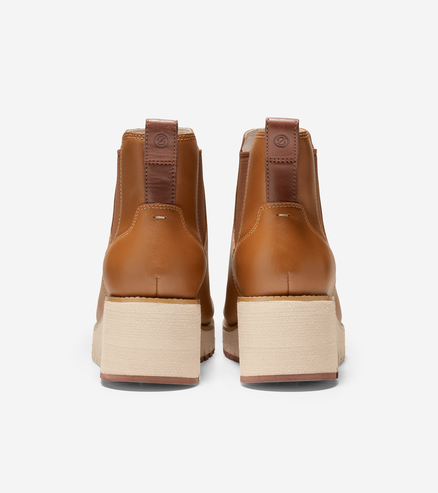 ZERØGRAND City Wedge Chelsea Boot-W22929-British Tan Nubuck