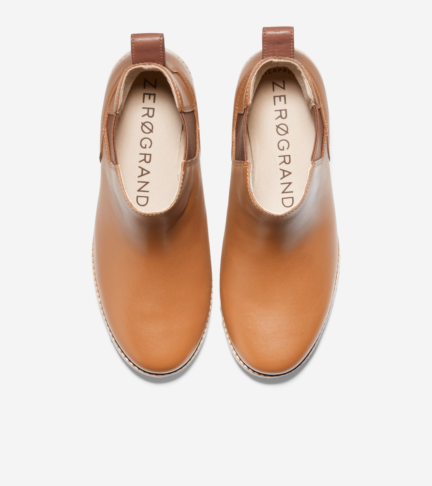ZERØGRAND City Wedge Chelsea Boot-W22929-British Tan Nubuck