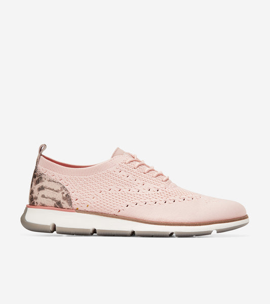 4.ZERØGRAND Oxford-w23560-Peach Whip Stitchlite™-Snake Print
