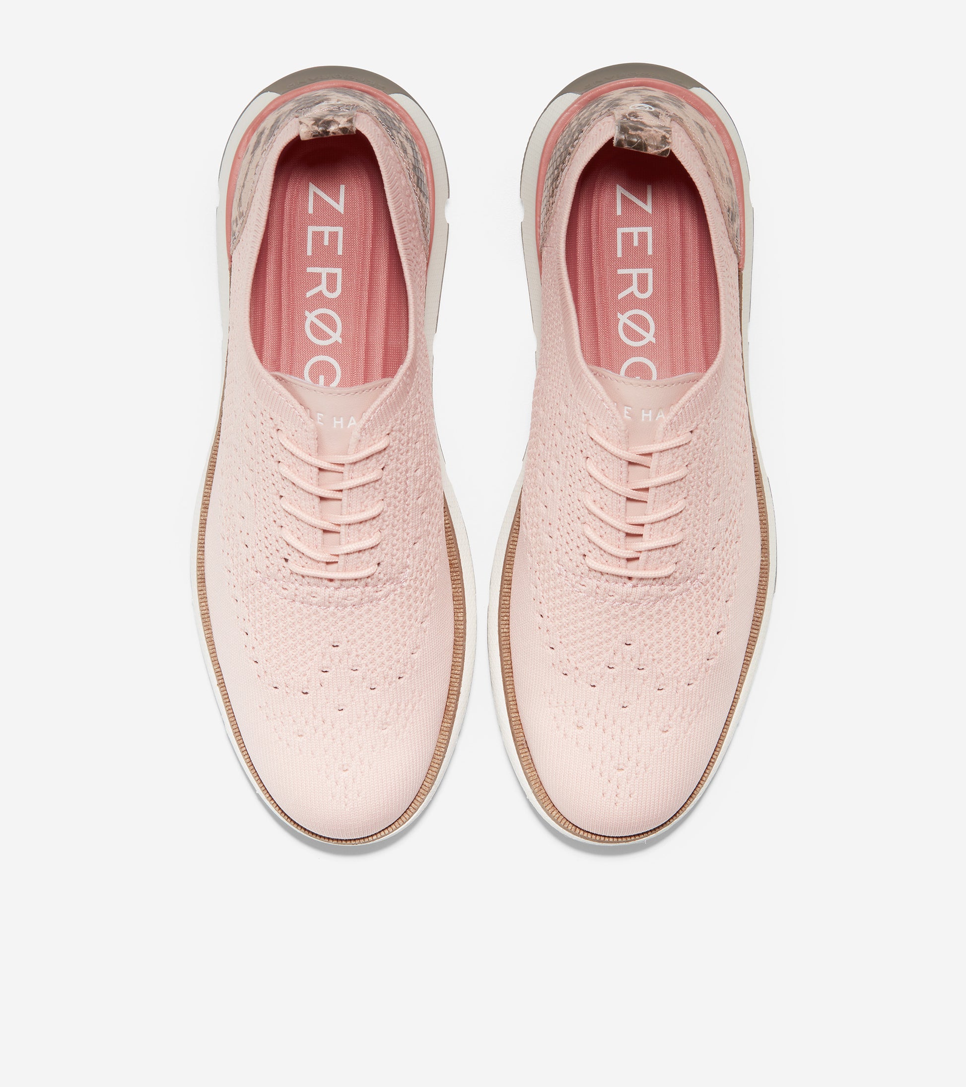 4.ZERØGRAND Oxford-w23560-Peach Whip Stitchlite™-Snake Print