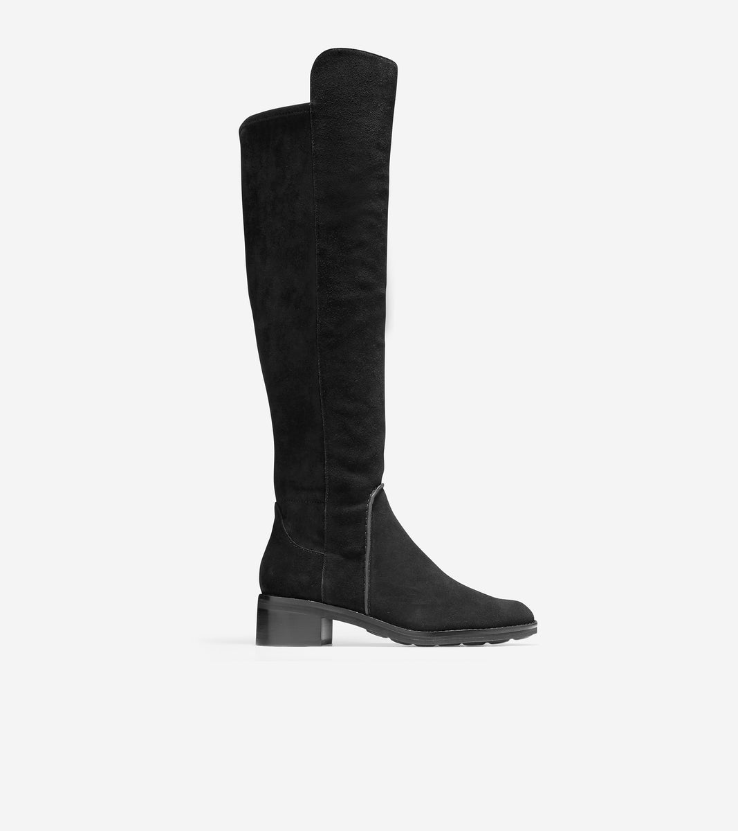 ColeHaan-Calgary Over-The-Knee Boot-w24672-Wr Black Suede
