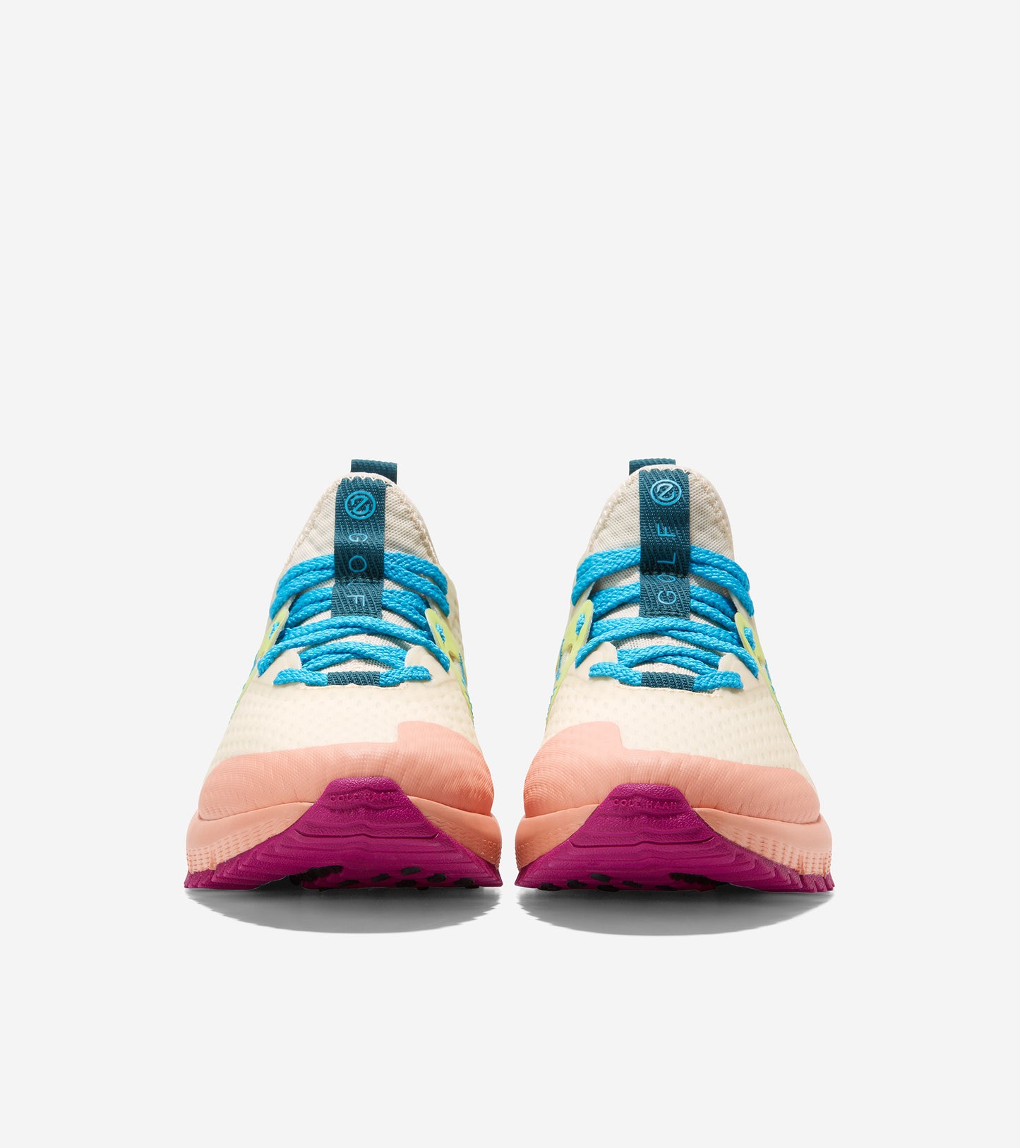 ZERØGRAND Overtake Golf Shoe-w25357-Birch-Nectar-Sunny Lime