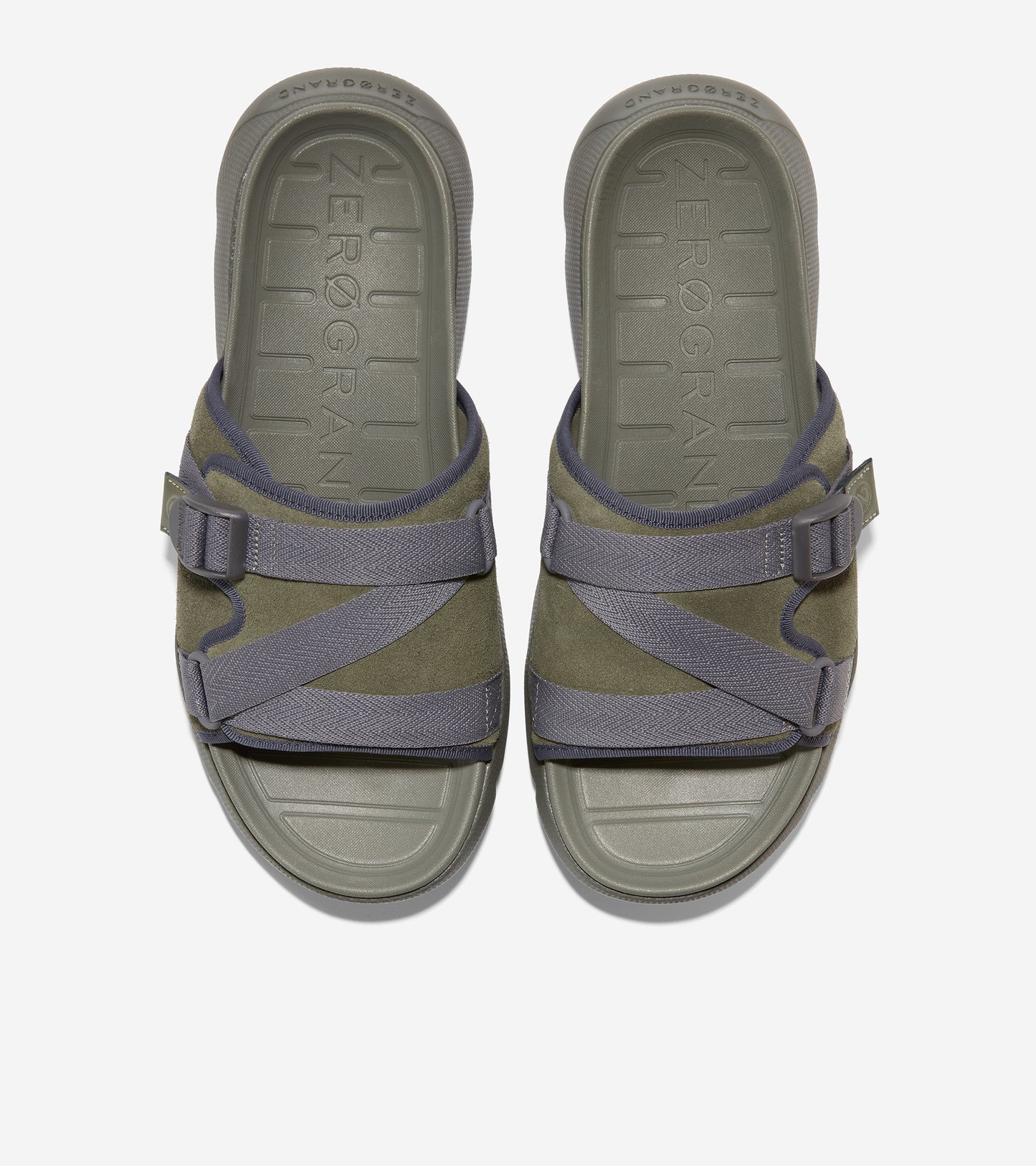 c35337-4.ZERØGRAND Multi-Strap Slide Sandal-Dusty Olive