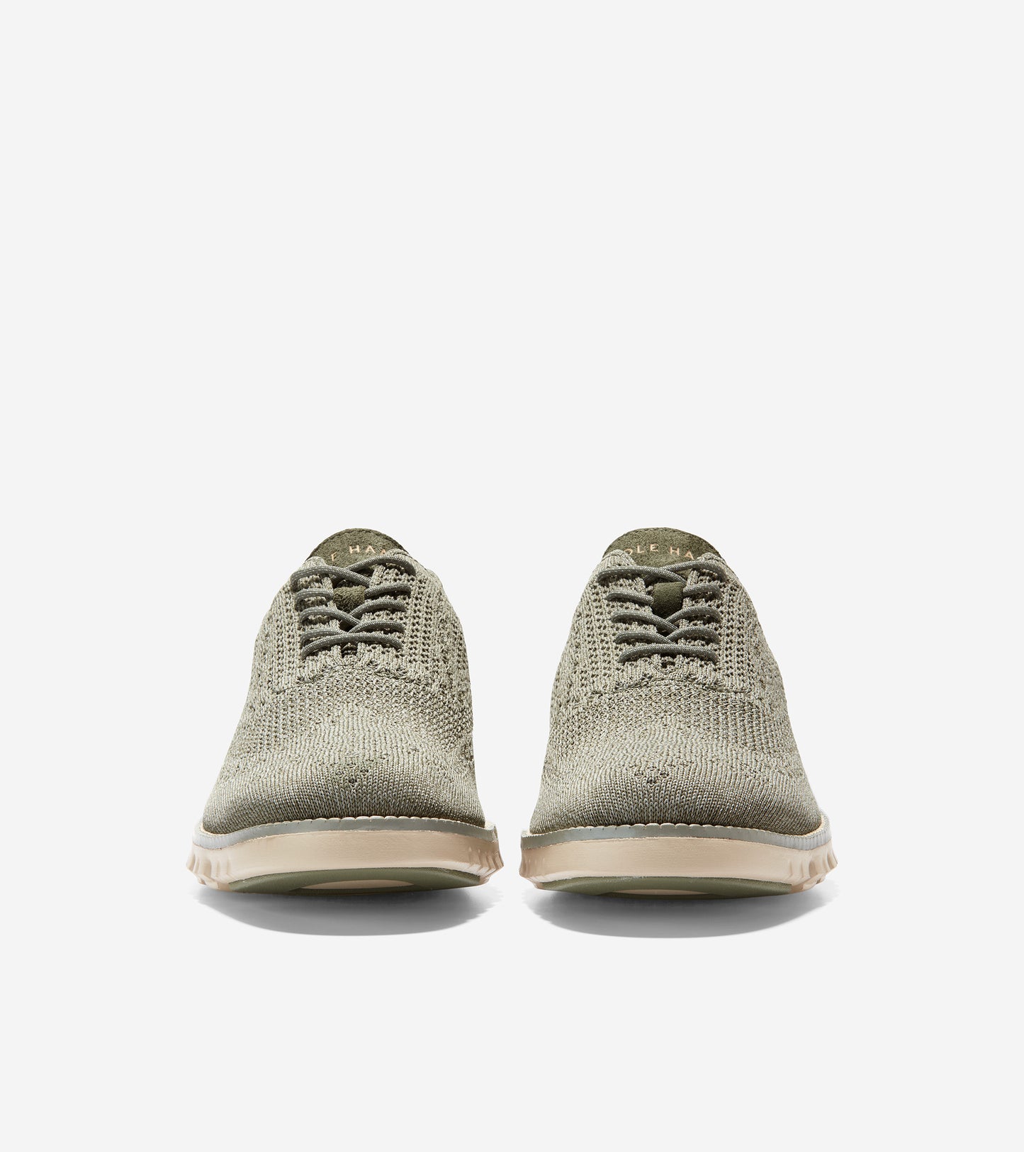 c35426-ZERØGRAND Wingtip Oxford-Dusty Olive Stitchlite™