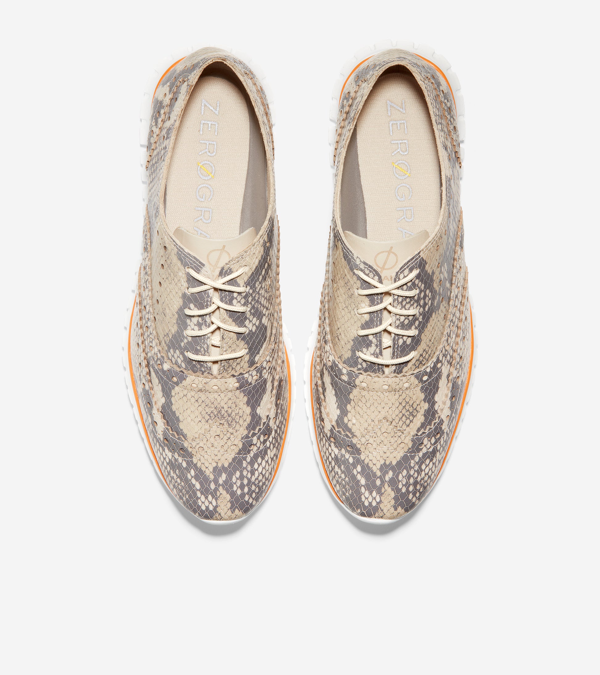 ColeHaan-ZERØGRAND Wingtip Oxford-w21564-Python Print