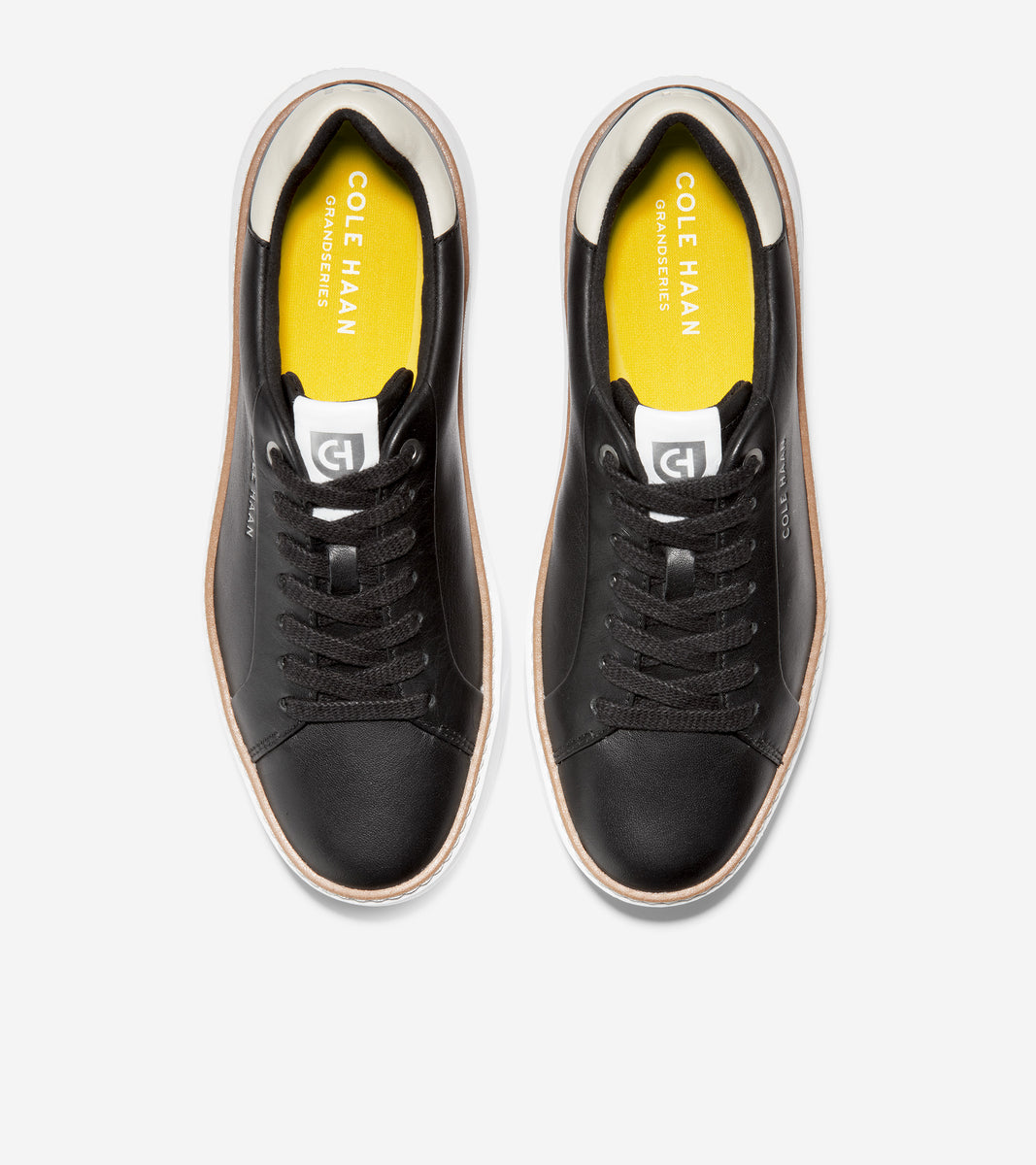 ColeHaan-GrandPrø Topspin Sneaker-w22706-Black-Optic White-Cyber Yellow