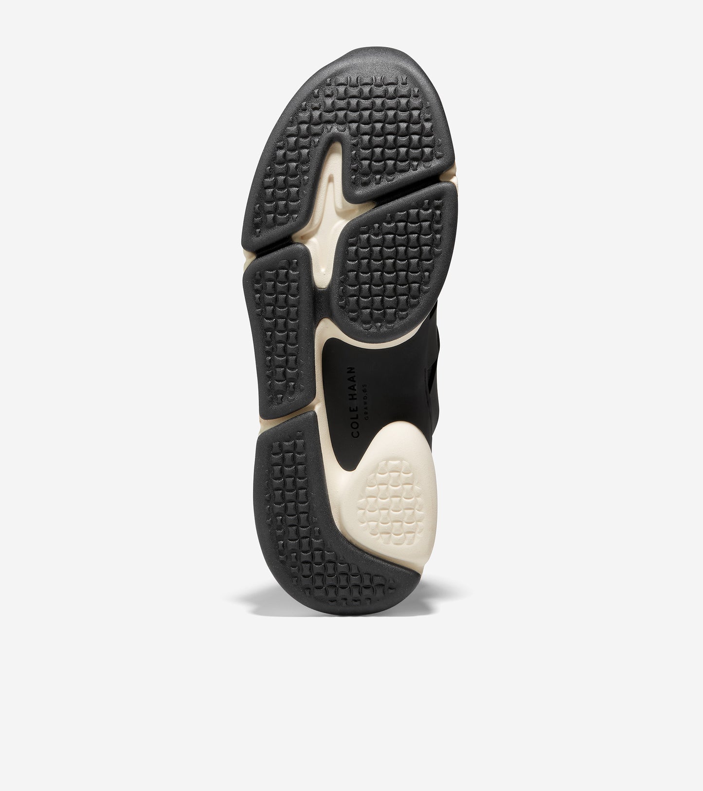 w26014-ZERØGRAND All-Day Trainer-Black Knit-Ivory