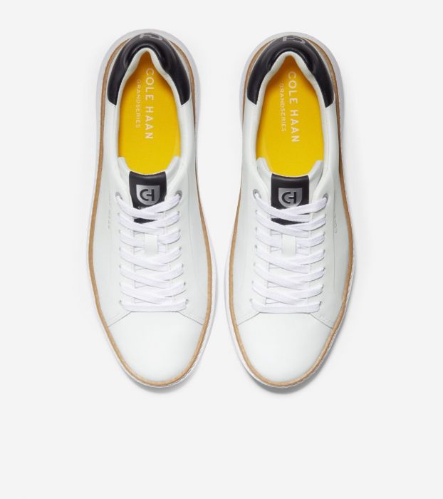 ColeHaan-GrandPrø Topspin Sneaker-w22707-Black-Ivory-Cyber Yellow